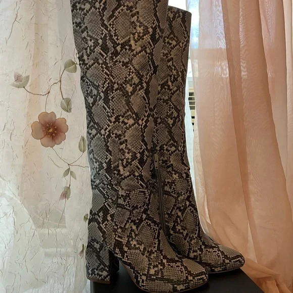 Steve Madden Shoes Steve Madden Satellite Blu Snake Knee High